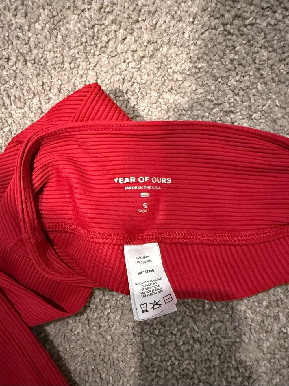 Year of Ours Ribbed Sports Bra & Leggings Set - Picture 3 of 3